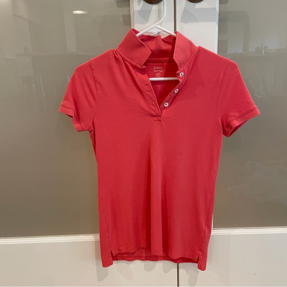 J. Crew Women's Coral Button Down Shirt